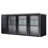 72 In. Commercial Back Bar Cooler in With Side Condenser and LED Lighting, 18 Cu. Ft Capacity-112233246