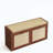 Shoe Storage Bench with PE Rattan Doors