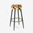 Mocha Zebra Stripes Striped Pattern - Abstract Bar Stools Set Of 2