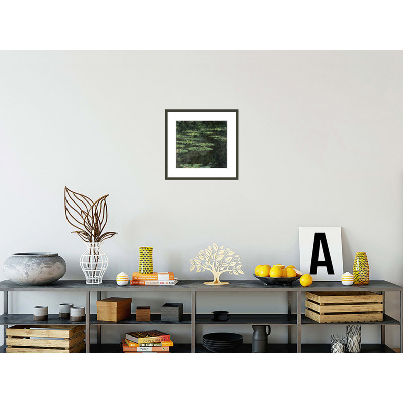 «Waterlilies» par Claude Monet, impression giclée encadrée, H 17,75 po x l 18,56 po