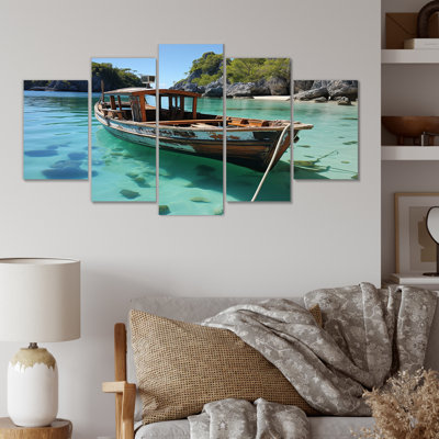 Krabi S Coastal Cradle Tranquil Waters II - Coastal Beach, ensemble d'art mural multi-panneaux