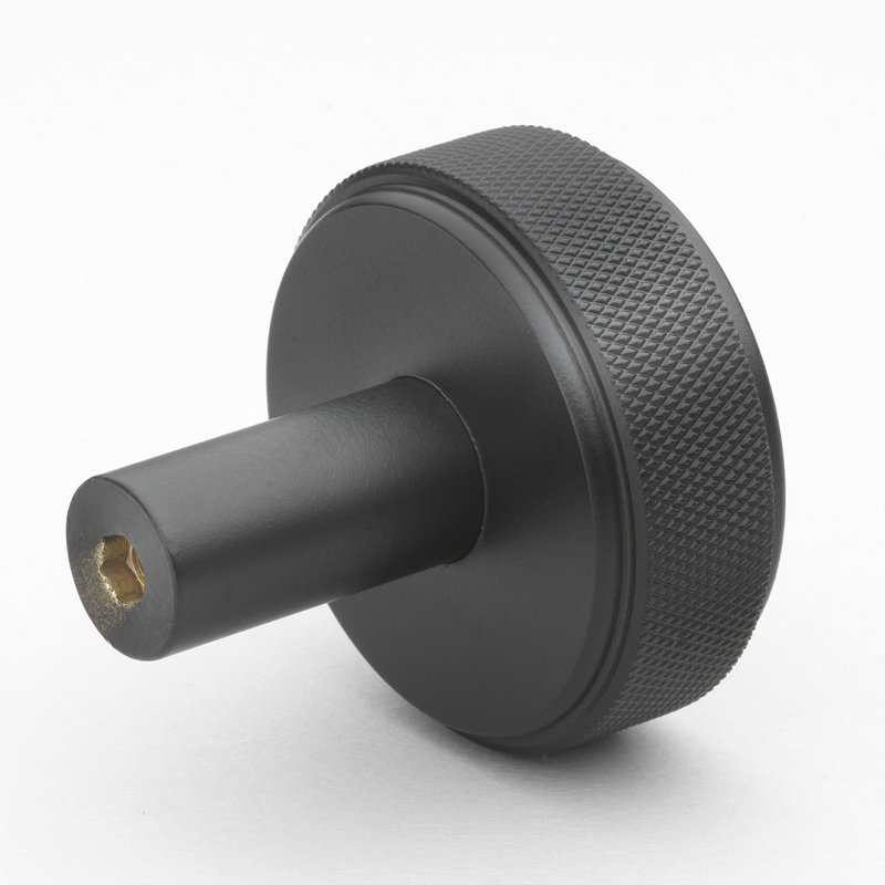 Kapri Collection 1 1/2" Diameter Round Knob, Matte Black