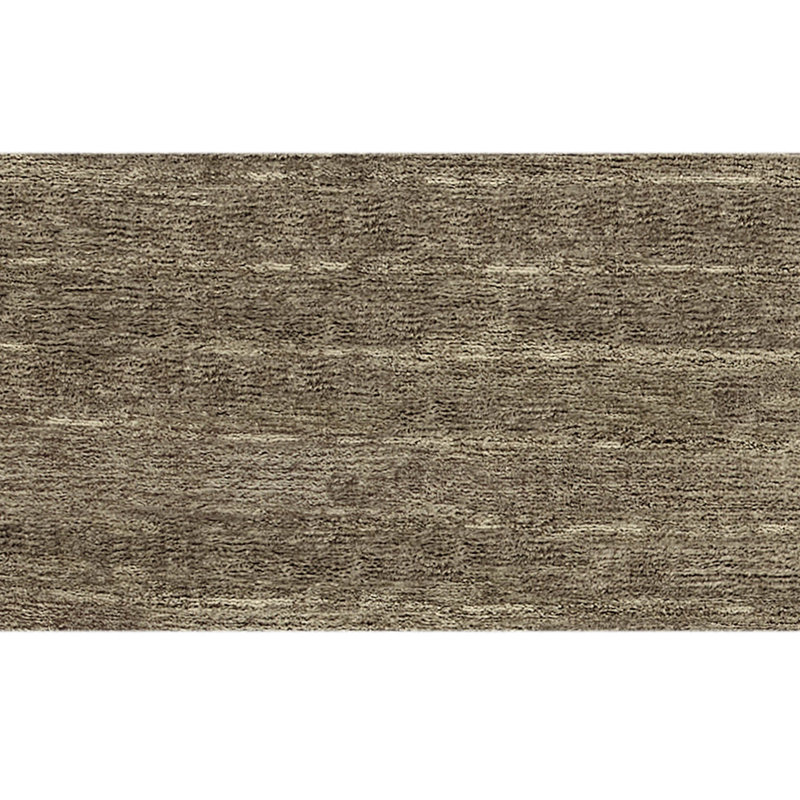 Hand Knotted Area Rug in Dark Brown, Rectangle 9' x 12'