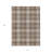 3' X 5' Brown Beige And Gold Plaid Washable Indoor Outdoor Area Rug