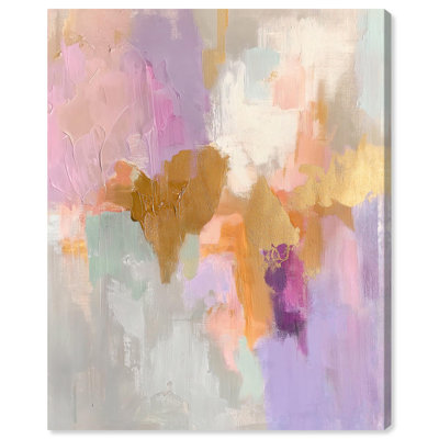 «Lavender Horizon Canvas Pastel Abstracts» par Art Remedy