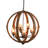 9- Light Globe Chandelier, Wood Chandelier Hanging Light Fixture With Adjustable Chain For Kitchen Dining Room Foyer Entryway, Bulb Not Included