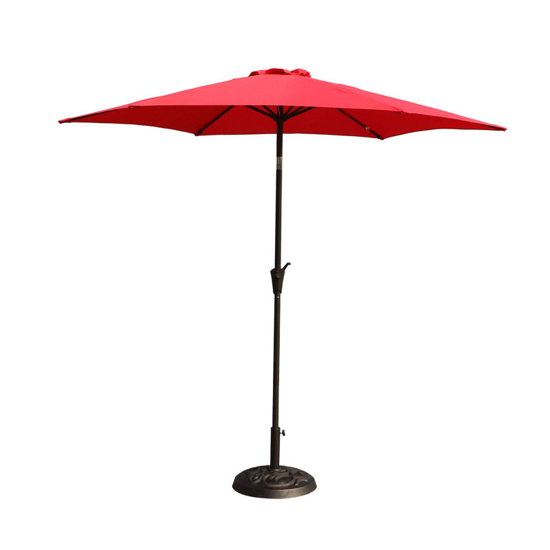 Parasol Cattima 106,3 avec contrepoids inclus, Rouge
