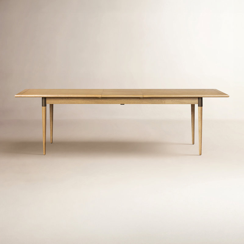 Harper Solid Wood Dining Table, Fawn Oak