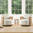 Boho Upholstered Swivel Armchair-120277495