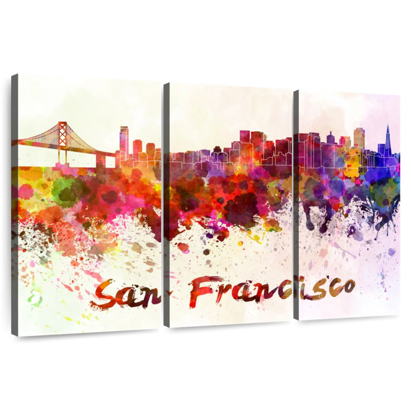 Couleurs de l'horizon de Sir Francisco à San Francisco, H 32 po x l 50 po