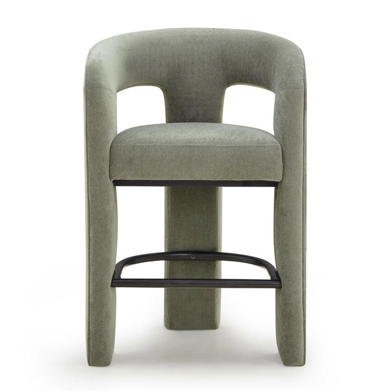 Tabouret de comptoir Malone, Tabouret de comptoir (siège d'une hauteur de 26 p, Vert