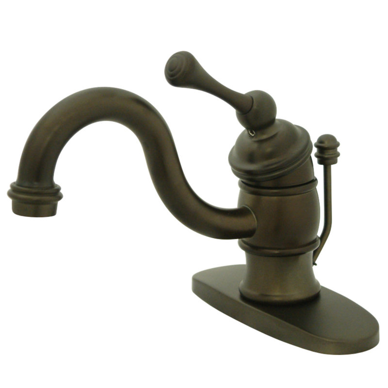 Robinet de salle de bain 1 poignée à fixation sur le comptoir en laiton victorien Kingston, Bronze huilé