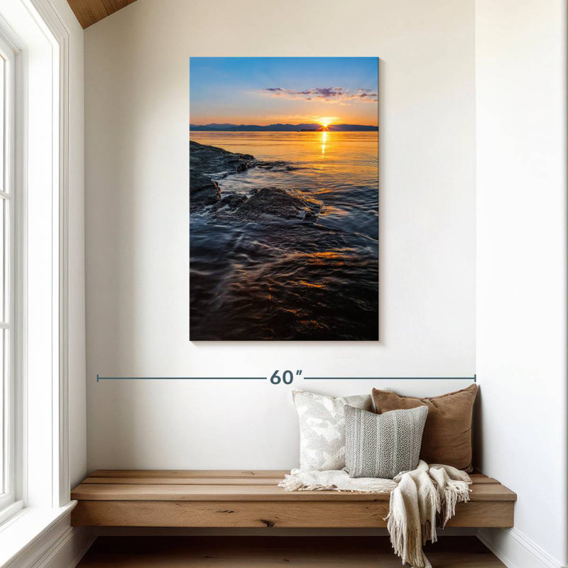 Alvord Lake Champlain Sunset, 45" H x 30" W