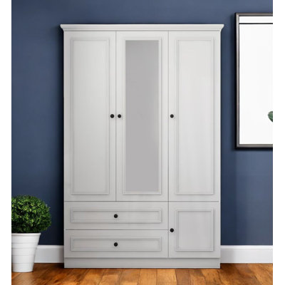 Commode combinée 71 po à deux portes et miroir à deux portes 71 po