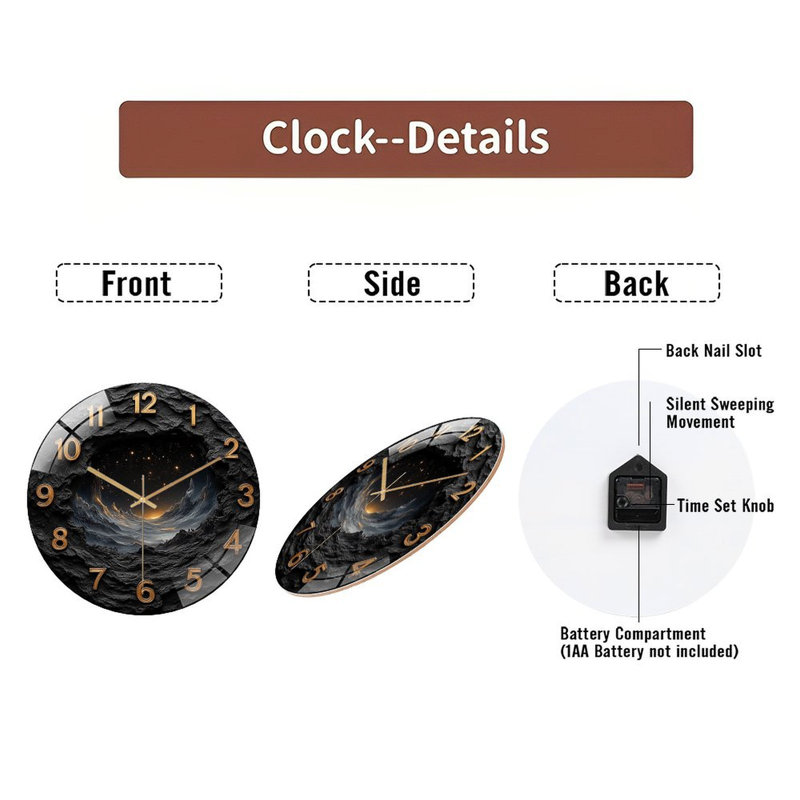 Horloge murale 12 po