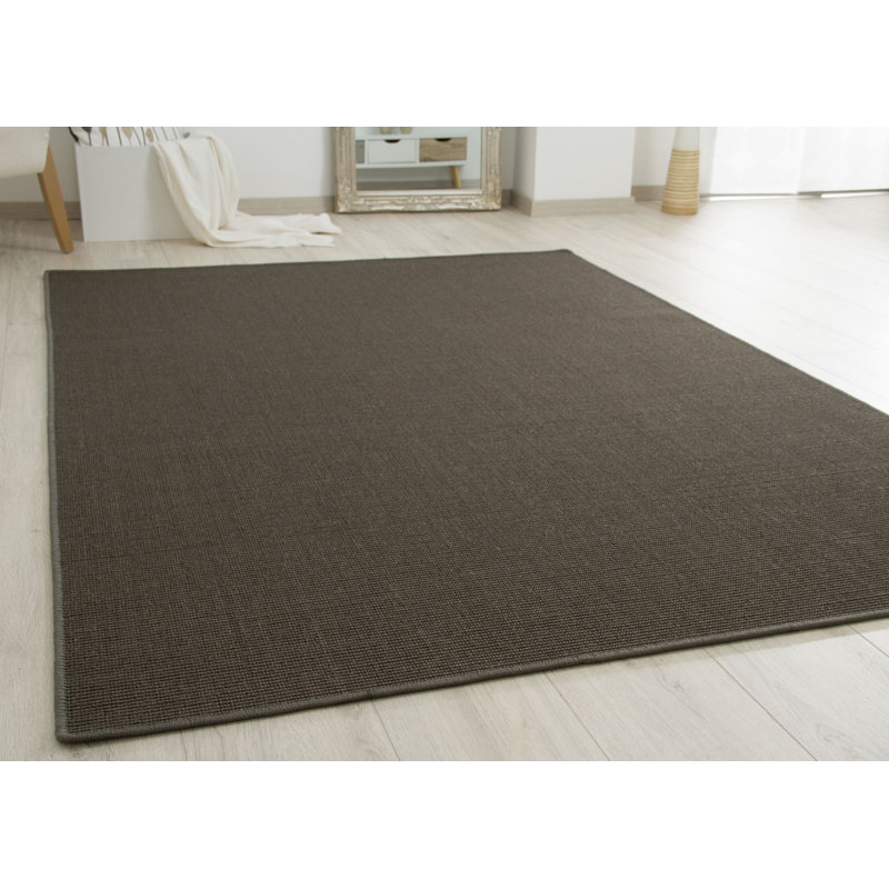 Areesha Solid Colour Flatweave Area Rug, Rectangular 120 x 180cm