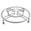 Sous-table rond en métal chromé de 7,3 po pour protection contre la chaleur des comptoirs et des casseroles, paquet de 2