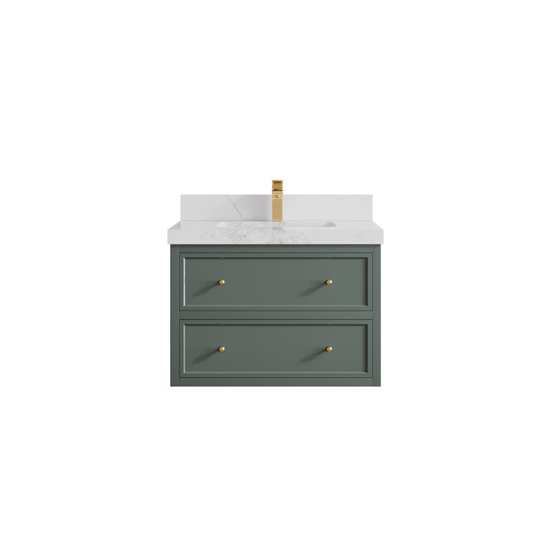 Meuble-lavabo simple flottant 30 po Roswell