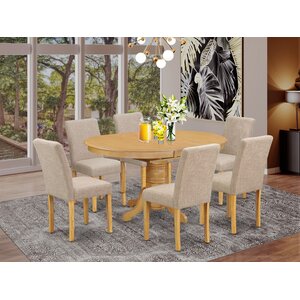 Dorene Rubberwood Solid Wood Dining Set(incomplete, table base only )