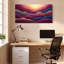 «Abstract Waves», ensemble de 1 reproduction d'art sur toile tendue-920686756