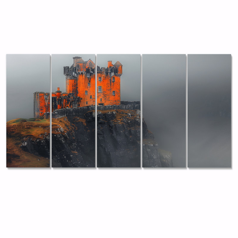 Clearwater - ensemble d'art mural châteaux, H 32 po x l 80 po