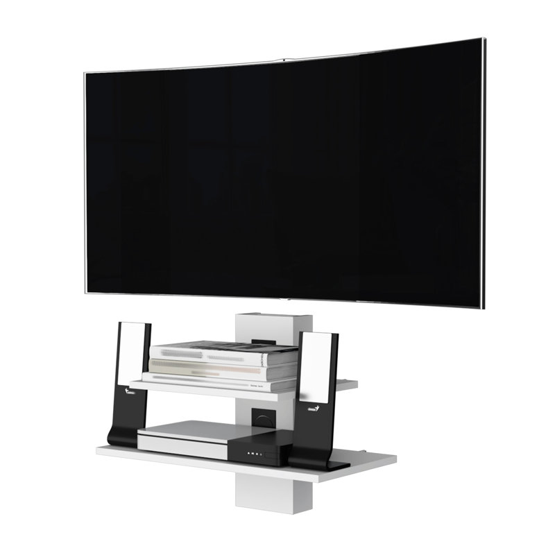 White Floating Shelf With Two Shelves For A Tidy And Elegant Decor Your Essentials
