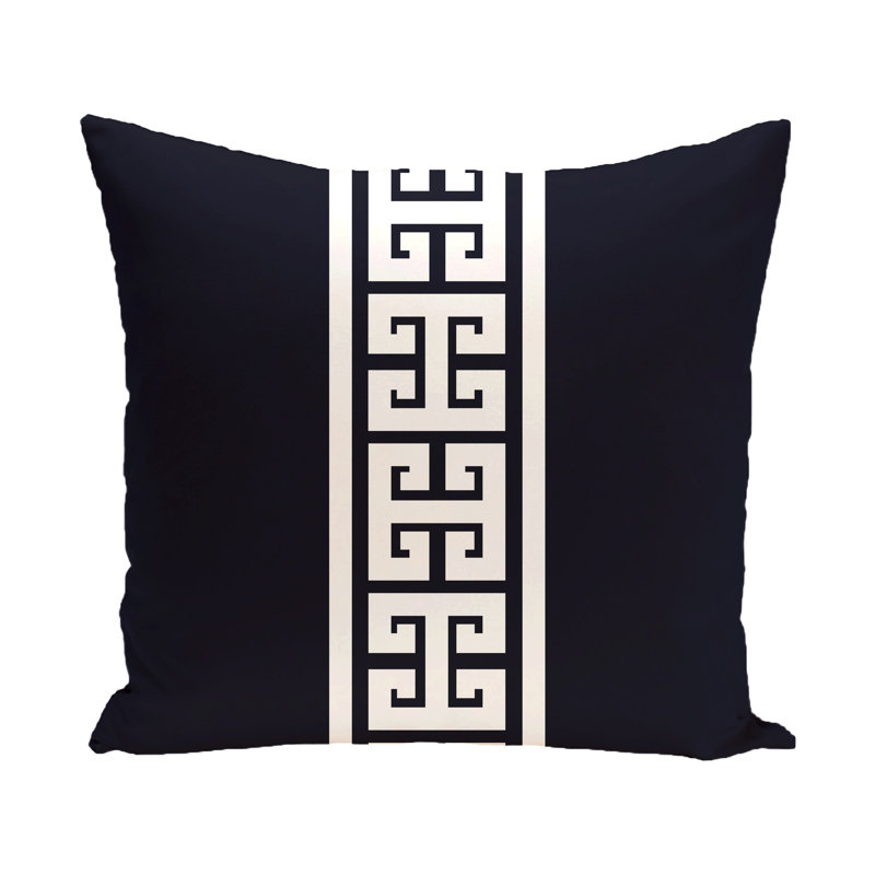 Housse de coussin carrée Key/insert, H 16 po x l 16 po, Bleu marine