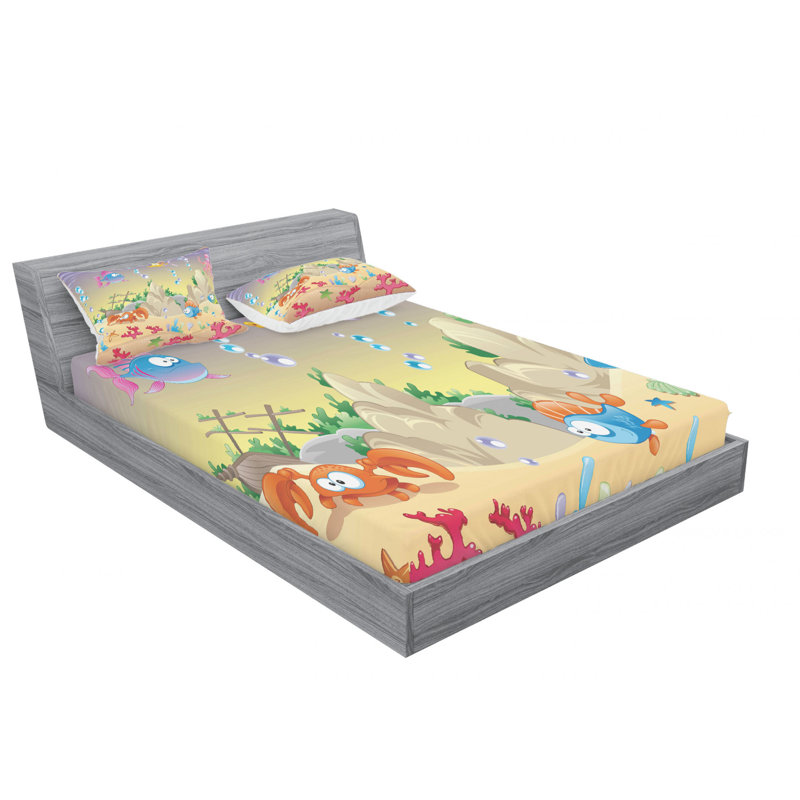 Microfiber Sheet Set, Queen Sheet Set with Fitted Sheet