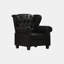 Fauteuil inclinable moderne capitonné avec pieds robustes en bois-1169991594