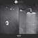 Wedge Single Handle Shower Faucet with Pressure Balanced Valve