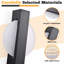 1-Light Sunrise Black LED Flush Mounted Sconce