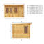 Mercia 13ft x 10ft Pent Log Cabin With Side Shed (19mm)