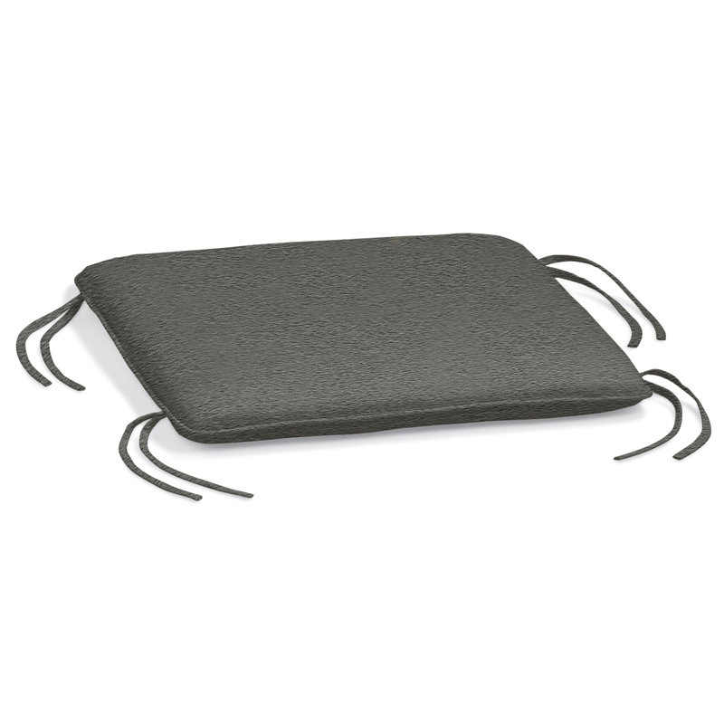 Repose-pieds d'extérieur avec coussin Mandeville, Noir Heather