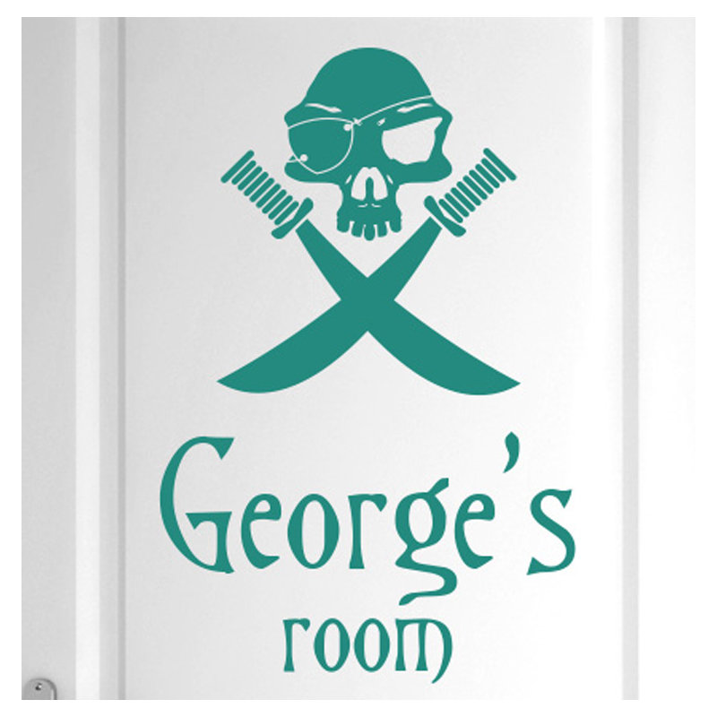 Nautical & Beach Wall Decal, Aqua Green