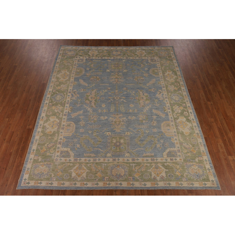 Vegetable Dye Oushak Turkish Area Rug 10