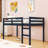 Wooden Twin Loft Bed With Ladder-279629473