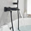 7.48" Solid Brass Single Handle Wall Mounted Roman Tub Faucet with Handheld Shower Head-80129322