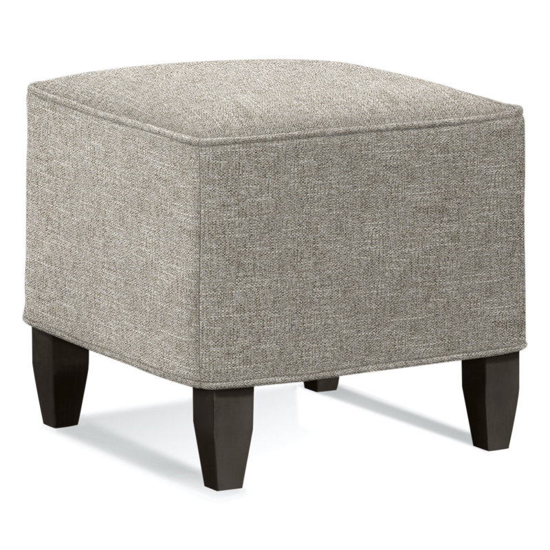 Brooklyn Upholstered Ottoman, Basic Gray 100% Polyester, Hazel