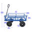 Chariot utilitaire à quatre roues avec roue de jardin Pneu solide multifonctionnel pour le transport de bois de chauffage-121615352