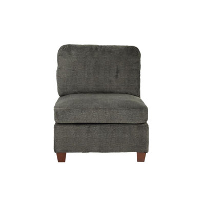 Adelphine Modern Canapé 1pc Chaise sans accoudoirs SEULEMENT Chenille