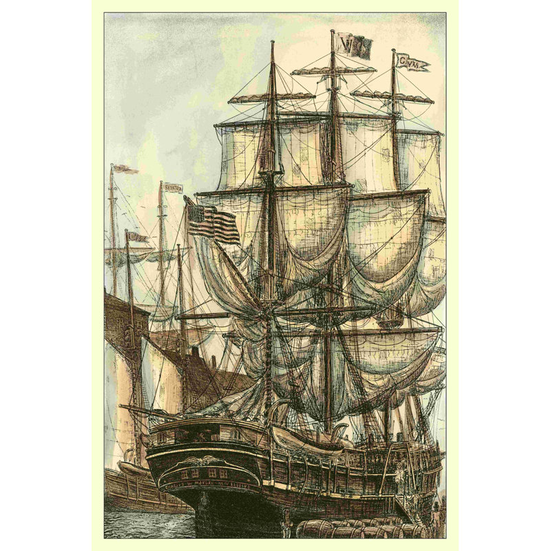Imprimé Majestic Ship I (MP), H 18 po x l 12 po