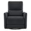 Fauteuil inclinable électrique pivotant en cuir Mikkel-593029250