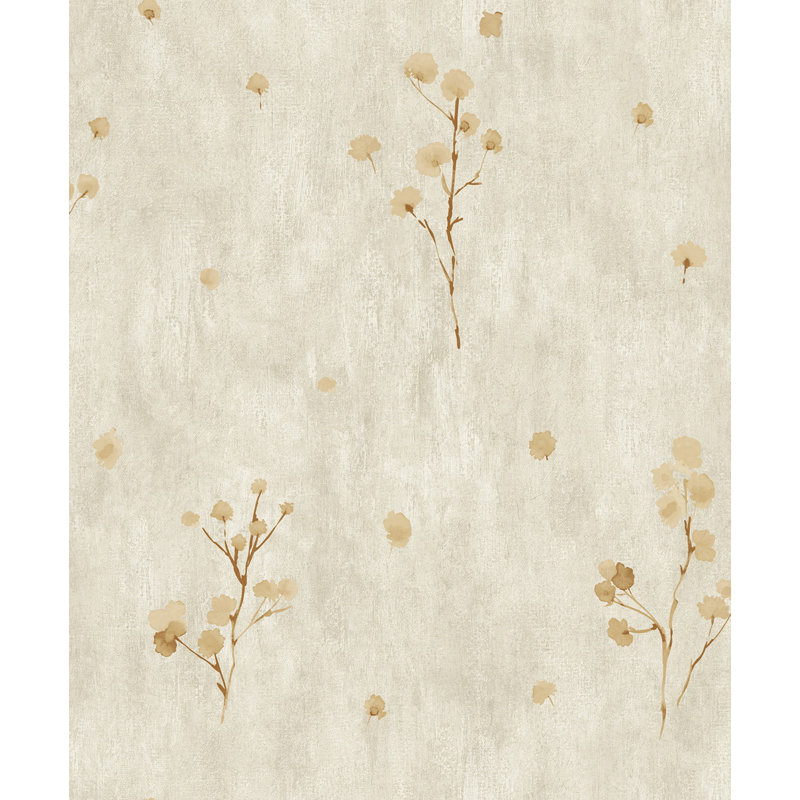 Rouleau de papier peint L 33 pi x l 21 po Jessie, Brun clair / brun