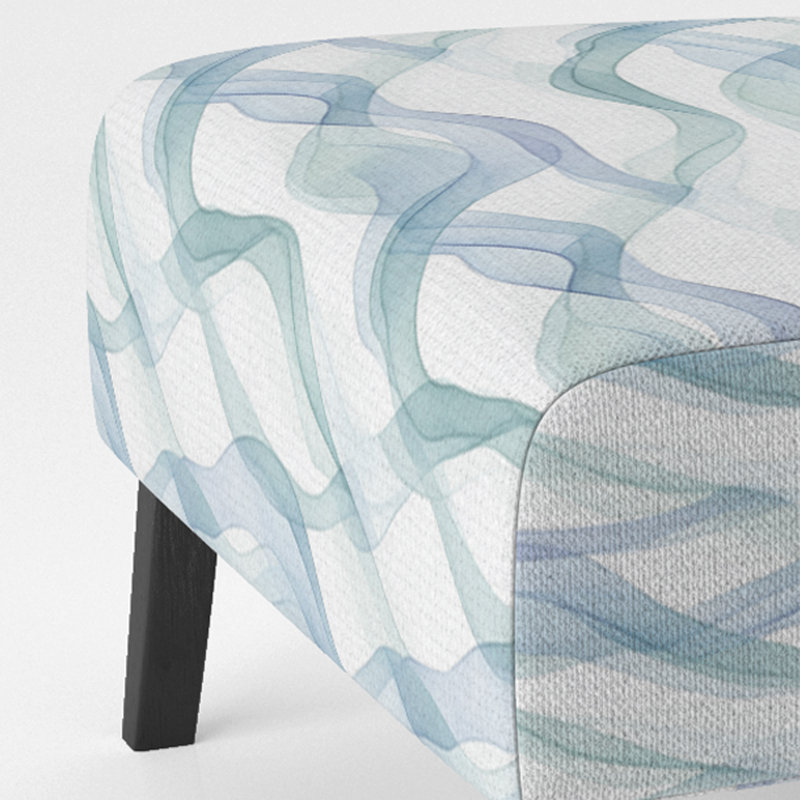 Fauteuil de chambre Abstract Blue - Sage, Pantoufle sans accoudoirs