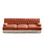 Canapé modulaire en velours rouge à 3 places modulaire avec assise ergonomique et configuration pour la maison
