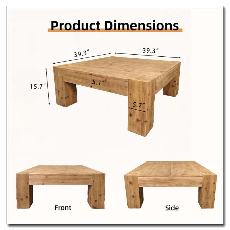COFFEE TABLE, Antique Natural-1
