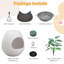 Hidden Plant Cat Litter Box Enclosure/Cat House with Replacement Cat Litter Pad,  Bags, Scoop-2100012518