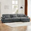 Canapé modulaire surdimensionné super confortable avec repose-pieds mobile, canapé confortable-117244814