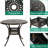Hooven 2 - Person Patio Dining Set with Round Table , Cushions Included-699296912