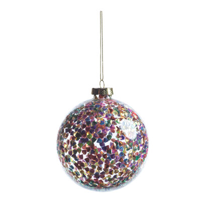 Pentagon Sequin Ball Ornament